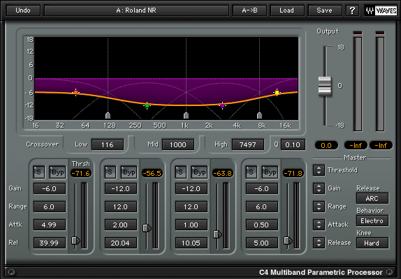 Waves C4 Noise Reduction Setup